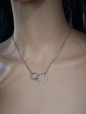 SILPADA Interlocking Circle Necklace Sterling Silver